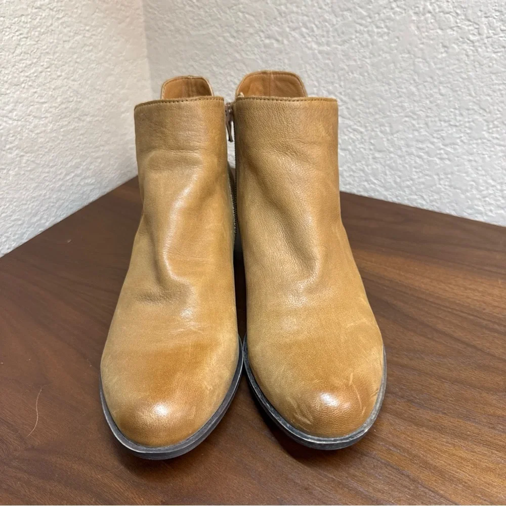 Lucky‎ Brand Banterr Ankle Booties Brown Soft Leather 1.5